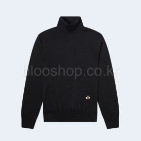 디올 x KAWS Bee 로고 터틀넥 울 니트 스웨터