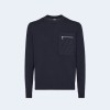 펜디 네이비 블루 울 점퍼 스웨터