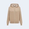 디올 리버서블 후드 지퍼 베이지 니트 가디건
