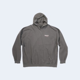 발렌시아가 폴리티컬 캠페인 후드 그레이