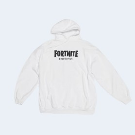 발렌시아가 x FORTNITE 2021 미디엄 핏 후디 화이트