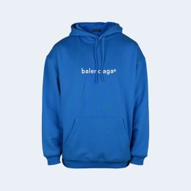 발렌시아가 뉴 카피라이트 후디 블루