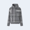 버버리 체크 스트라이프 후드