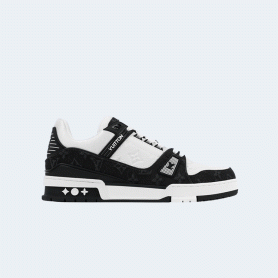 루이비통 LV 트레이너 스니커즈 모노그램 데님 블랙