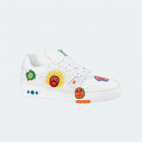 루이비통 x 야요이 쿠사마 LV 트레이너 스니커즈 화이트