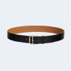에르메스 로메인 레더 벨트 블랙 금장 35mm