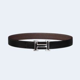에르메스 브러시 리버서블 벨트 다크 브라운 32mm