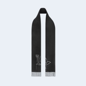 루이비통 LV 스티치 블랙 머플러