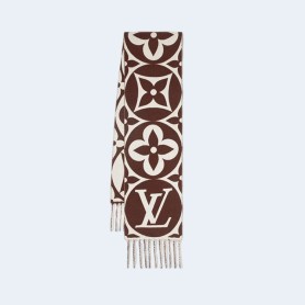 루이비통 메달리언 브라운 머플러