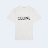 셀린느 파리 저지 루즈 티셔츠 화이트