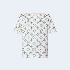 루이비통 플로럴 모노그램 바토 티셔츠 1AFGQT