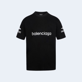 발렌시아가 B 패밀리 테일러 티셔츠 블랙