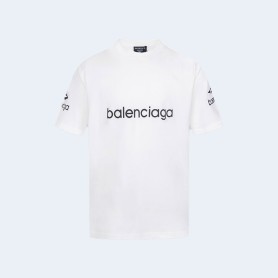 발렌시아가 B 패밀리 테일러 티셔츠 화이트