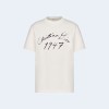 디올 핸드라이팅 캐주얼 핏 티셔츠 화이트