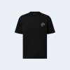 루이비통 시그니처 쇼트 슬리브 티셔츠 블랙