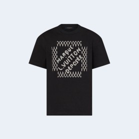 루이비통 엠브로이더드 시그니처 코튼 티셔츠 1AFJFH