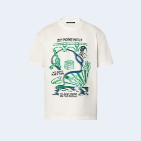 루이비통 인타르시아 그리픽 코튼 티셔츠 1AFJFQ