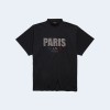 발렌시아가 파리 스트라스 오버사이즈 티셔츠 블랙