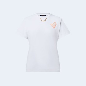 루이비통 LV 하트 패치 티셔츠 1AFZWB