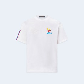 루이비통 그래픽 코튼 티셔츠 1AFVUV