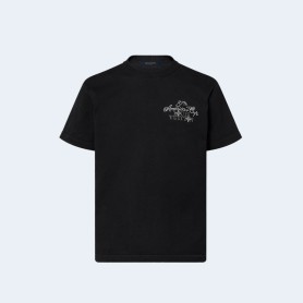 루이비통 엠벨리시드 쇼트 슬리브드 코튼 크루넥 1AGJSB