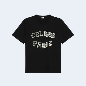 셀린느 웨스턴 레터링 로고 티셔츠