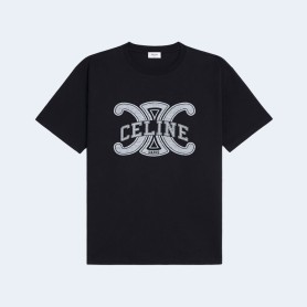 셀린느 코튼 저지 루즈 티셔츠