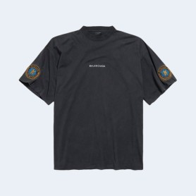 발렌시아가 유니폼 머치 오버사이즈 티셔츠