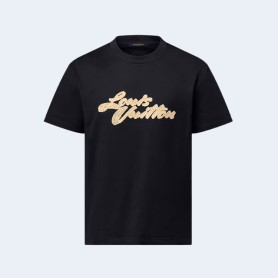 루이비통 엠브로이더드 시그니처 티셔츠 2COLOR (BLACK,WHITE)