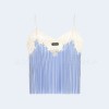미우미우 스트라이프 레이스 트리밍 탑