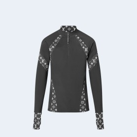 루이비통 지퍼 테크니컬 롱 슬리브드 탑 1AFAZ2