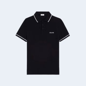 셀린느 클래식 폴로 셔츠 블랙