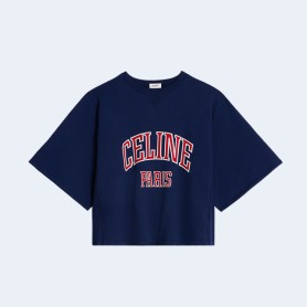 셀린느 코튼 플리스 파리 루즈 스웨트셔츠