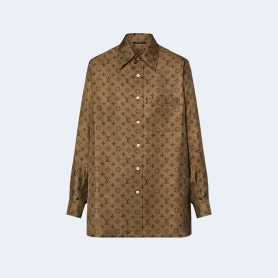 루이비통 모노그램 프린트 파자마 셔츠 1AFGW4
