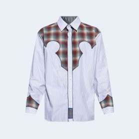 메종 마르지엘라 패브릭 멀티컬러 셔츠