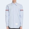 톰브라운 라이트 블루 옥스포드 그로그랭 암밴드 셔츠