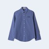 미우미우 체크 셔츠 사파이어 블루