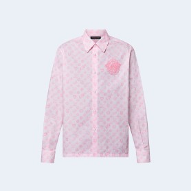 루이비통 모노그램 프린트 긴소매 코튼 셔츠 1AFQ07