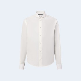 루이비통 펄 버튼 핏티드 롱 슬리브드 코튼 셔츠