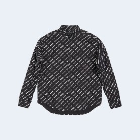 발렌시아가 로고매니아 라지 핏 올 오버 셔츠