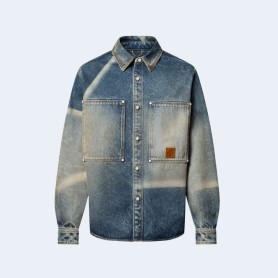 루이비통 선페이디드 이펙트 데님 셔츠