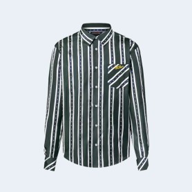 루이비통 스트라이프 타이 올오버 자카드 코튼 셔츠