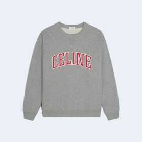 셀린느 루즈 스웨트셔츠 코튼 플리스