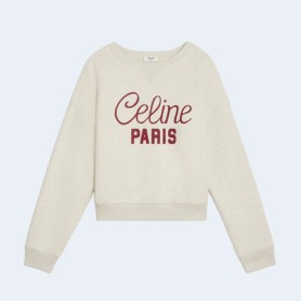 셀린느 코튼 플리스 스웨트셔츠