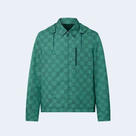 루이비통 프린티드 나일론 후디드 윈드브레이커 1AFQD5