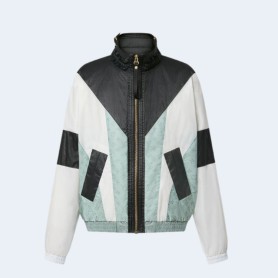 루이비통 스포티 컬러 블록 집업 파카