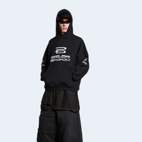 발렌시아가 Ai 제너레이티드 미디엄 핏 후디