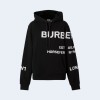 버버리 호스페리 프린트 코튼 후드 블랙