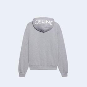 셀린느 코튼 플리스 후드 그레이