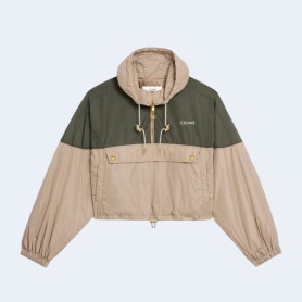 셀린느 토프 로고 크롭 윈드브레이커